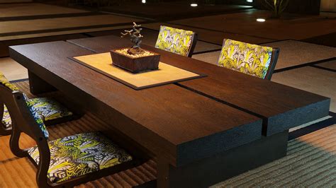 asian style dining room table